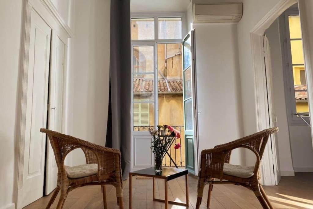 Homelivia, Vieux Nice, Appartement De Charme, Clim Balcon Bagian luar foto