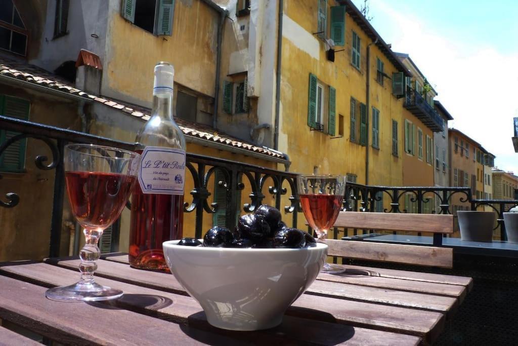 Homelivia, Vieux Nice, Appartement De Charme, Clim Balcon Bagian luar foto